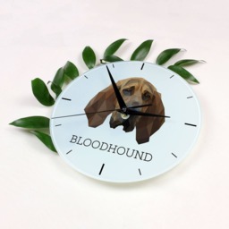 A Clock With A Bloodhound Dog. New Collection The Geometric Dog - thumbnail 2