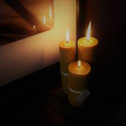 100% 3x 6 Beeswax Candles From Spain - Pure Natural Product Directly The Beekeeper Honey Scent - thumbnail 3