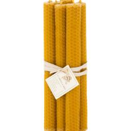 100% 3x 6 Beeswax Candles From Spain - Pure Natural Product Directly The Beekeeper Honey Scent - thumbnail 2