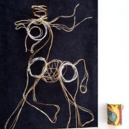 steampunk Horse Wire Sculpture Ooak/Art & Collectibles - thumbnail 2