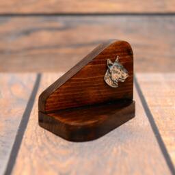 Bull Terrier - Wooden Candlestick With Dog, Souvenir, Decoration, Limited Edition, Collection - thumbnail 3