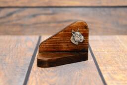 Bull Terrier - Wooden Candlestick With Dog, Souvenir, Decoration, Limited Edition, Collection - thumbnail 1