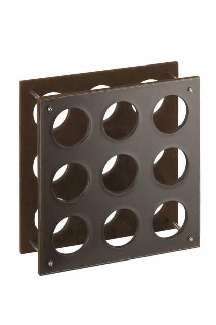Leather Wine Rack - Bottle Storage, Holder, New Home Gift, Wedding Classic Genuine