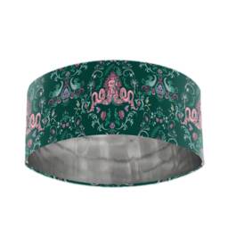 Secret Fairy Green Velvet Lampshade & Silver Lining - thumbnail 1