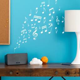 45 Music Notes Sticker Love Wall Art Diy Decoration Room Car Shower Tablet - thumbnail 1