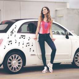 45 Music Notes Sticker Love Wall Art Diy Decoration Room Car Shower Tablet - thumbnail 3