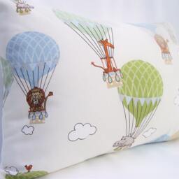 Zoo Animal Hot Air Balloon Cushion Handmade Nursery Decor - thumbnail 2