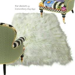 White Rectangle Shag Rug - Sheepskin Luxury Faux Fur Shaggy Soft Room Size Handmade Designer Rugs Accents Usa - thumbnail 2
