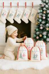 Personalised Christmas Special Delivery Stocking, First Family Stocking Set, Sugar Plum Fairy, Nutcracker - thumbnail 1