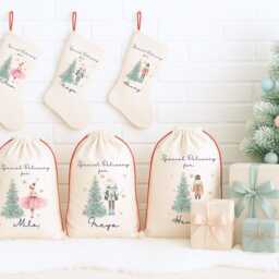 Personalised Christmas Special Delivery Stocking, First Family Stocking Set, Sugar Plum Fairy, Nutcracker - thumbnail 2