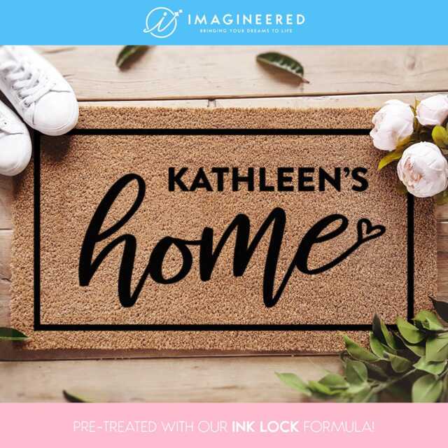 Personalized New Home Door Mat - Custom Welcome Doormat Housewarming Gift Realtor Closing - image 1