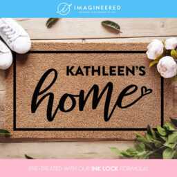 Personalized New Home Door Mat - Custom Welcome Doormat Housewarming Gift Realtor Closing - thumbnail 1