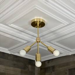 Solasta Modern 4 Light Sputnik Mid Century Industrial Chandelier - thumbnail 2