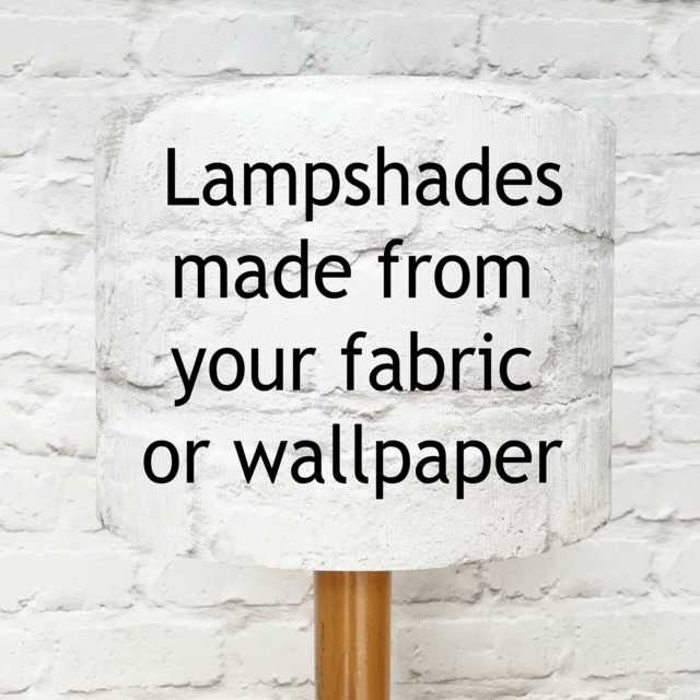 Custom Lampshade Handmade With Your Fabric Or Wallpaper - image 1