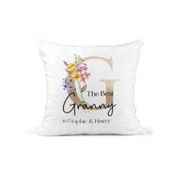 Personalised Mother's Day Gift, Mothers Cushion, Custom Gift For Mum, Keepsake, Present, Throw Pillow, Floral - thumbnail 2