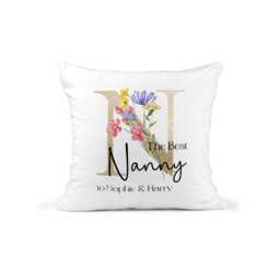 Personalised Mother's Day Gift, Mothers Cushion, Custom Gift For Mum, Keepsake, Present, Throw Pillow, Floral - thumbnail 3