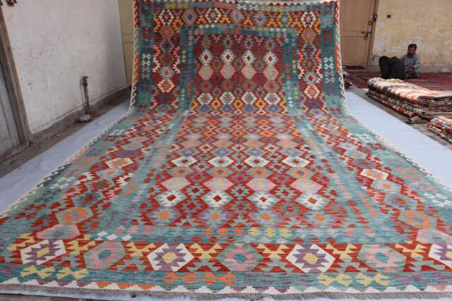 10x16 Ft Flatweave Tribal New Chubi Kilim Rug, Large Afghan Maimana Home D??cor Bedroom Kilim, Livingroom Rug - image 1