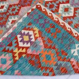 10x16 Ft Flatweave Tribal New Chubi Kilim Rug, Large Afghan Maimana Home D??cor Bedroom Kilim, Livingroom Rug - thumbnail 4