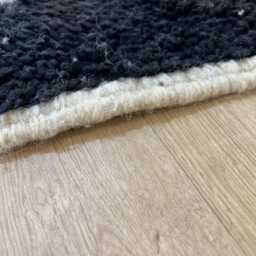 Beni Ourain Rug 7x10 Ft - Handmade Wool Striped Berber Area Rugs For Living Room Aboujaad Moroccan Rug Bedroom - thumbnail 4