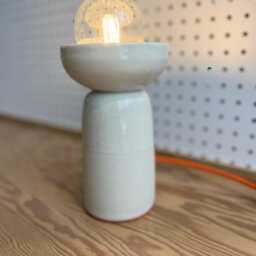 Mid-Century Modern Ceramic Table Lamp, Scandinavian Modernist Design - thumbnail 2