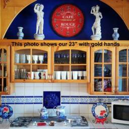 French Themed Wall Clock - Caf?? Rouge Clock - thumbnail 4