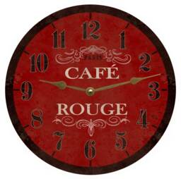 French Themed Wall Clock - Caf?? Rouge Clock - thumbnail 1