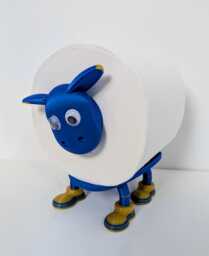 Birmingham City Sheep Toilet Roll Holder - Funny Football Gift For Him Or Her, Quirky Bathroom Decor Novelty Brummy Soccer Fan Present