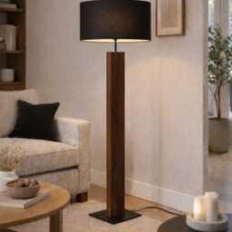 Handmade Modern Reclaimed Wood Floor Lamp - One-Of-A-Kind Contemporary Light - thumbnail 3