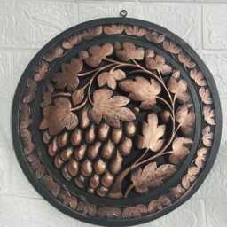 Up Cycled Wooden Wall Hanging - Plaque Kitchenalia Home Decor Hand Painted Decorationn- Grape Vines Gift - thumbnail 4