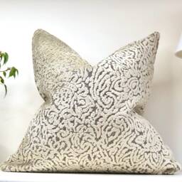 "Gold Cushion Cover - Neutral Home Decor 16""X16" - thumbnail 2