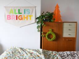All Is Bright Christmas Wall Banner - thumbnail 1