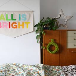 All Is Bright Christmas Wall Banner - thumbnail 2