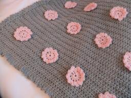 Flower Sensory Baby Blanket Crochet Pattern - thumbnail 1