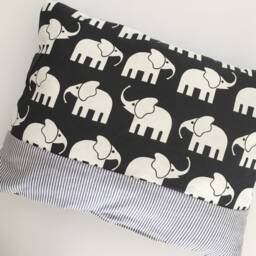Baby Pillow Cuddly With Name Star Elephants - thumbnail 4