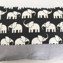 Baby Pillow Cuddly With Name Star Elephants - thumbnail 2