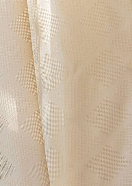 Marjorie Sheer Curtain, Beige Cotton Custom Curtain Panel, Linen Drapes, For Livingroom Bedroom, Extra Long 1Pc - image 1
