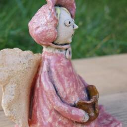 "Ceramic Sculpture Art - ""Gertrude Singing" - thumbnail 3