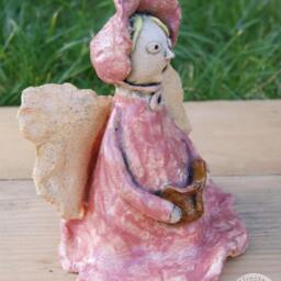 "Ceramic Sculpture Art - ""Gertrude Singing" - thumbnail 2
