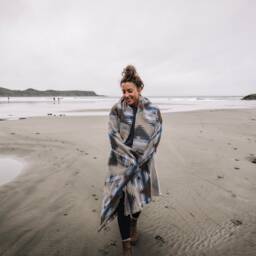 Tofino Beach Blanket - Lakeside -Boho, Aztec, Navajo, Southwest, Camping Blanket, Throw Blanket, Yoga Blanket, Scarf, Geometric - thumbnail 2