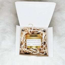 Lemon Rosemary Soy Candle, Vegan Detox Travel Essential Oil Housewarming Gift, Aromatherapy Gift - thumbnail 4
