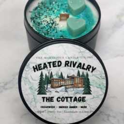 The Cottage Candle - Cozy Hockey Romance Cedarwood Amber Musk Enemies To Lovers Bookish - thumbnail 2