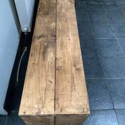 Rustic Reclaimed Wood Kallax Unit/Tv Stand/Sideboard, Bespoke Handmade Furniture - thumbnail 3