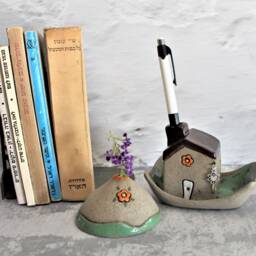 Ceramic Office D??cor, Boss Gift, Home Sculpture, Ornament, Whimsical Table Decoration, Set Of 3, Gift From - thumbnail 3