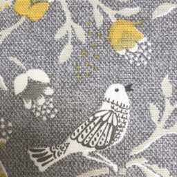 "2 X Fryetts Birdsong Grey Gold Cushion Covers 16"" 18"" 20"" 22" - thumbnail 3
