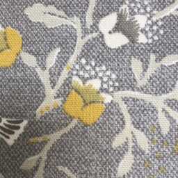 "2 X Fryetts Birdsong Grey Gold Cushion Covers 16"" 18"" 20"" 22" - thumbnail 2