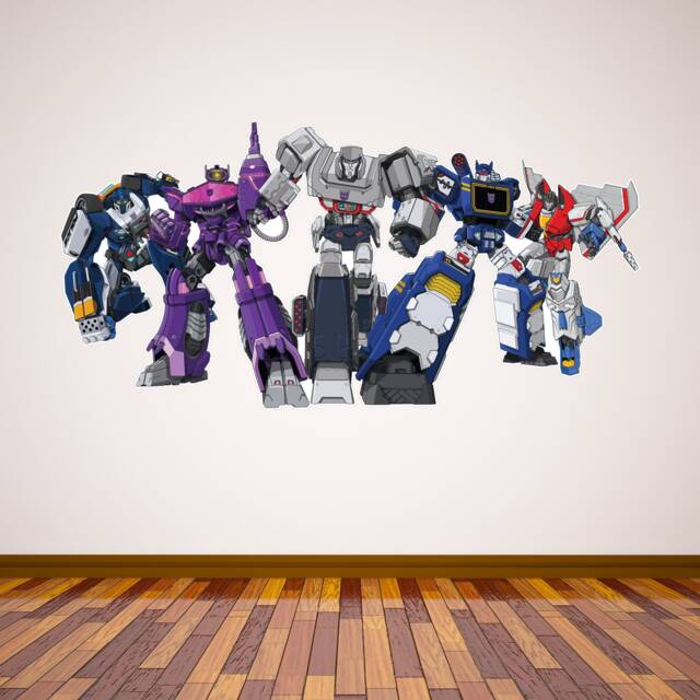 Transformers Decepticons Group Wall Sticker Decal Art Vinyl Mural Kids Bedroom