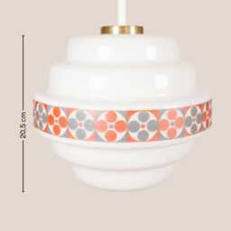Monika Vintage Pendant Light Mcm Hanging Handcrafted Glass Lamp Retro Ceiling Fixture Yugoslavia Gold Brass - thumbnail 4