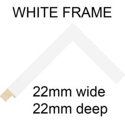 Multi Photo Picture Frame - White Wood, Holds Six 6x4 Photos - thumbnail 3