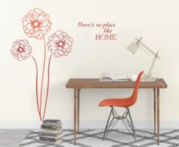Quote Decal Flower Decals For Walls Stickers Family Room Wall Bedrooms Stick On Art - Modern Sd 063 - thumbnail 1