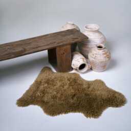 Brown Sheepskin Rug For Warmth & Stylish Home - Leather Hub - thumbnail 1